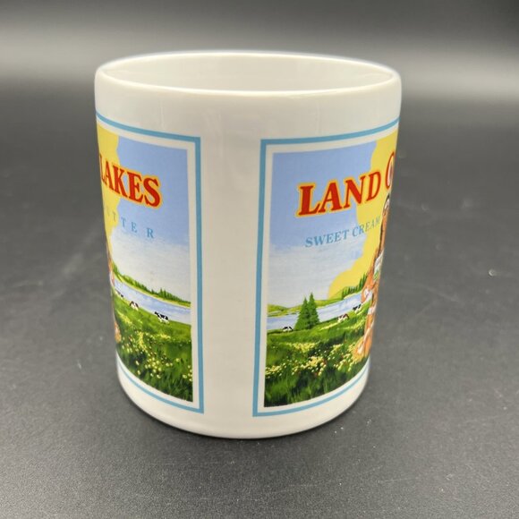 LAND O LAKES Sweet Cream Butter Coffee Cup Mug Indian Maiden Retired Logo 10 oz - Picture 5 of 10